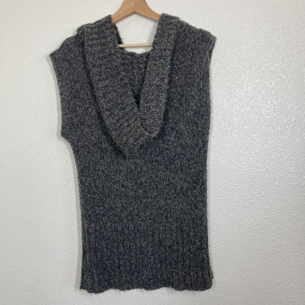 Free People Sweater Womens Small Wool Blend Cowl Neck Button Pullover Pocket - Picture 5 of 16